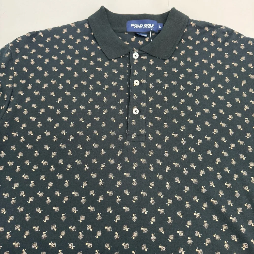 NWT Polo Golf Ralph Lauren Higland D Short Sleeve Tee Size L Black